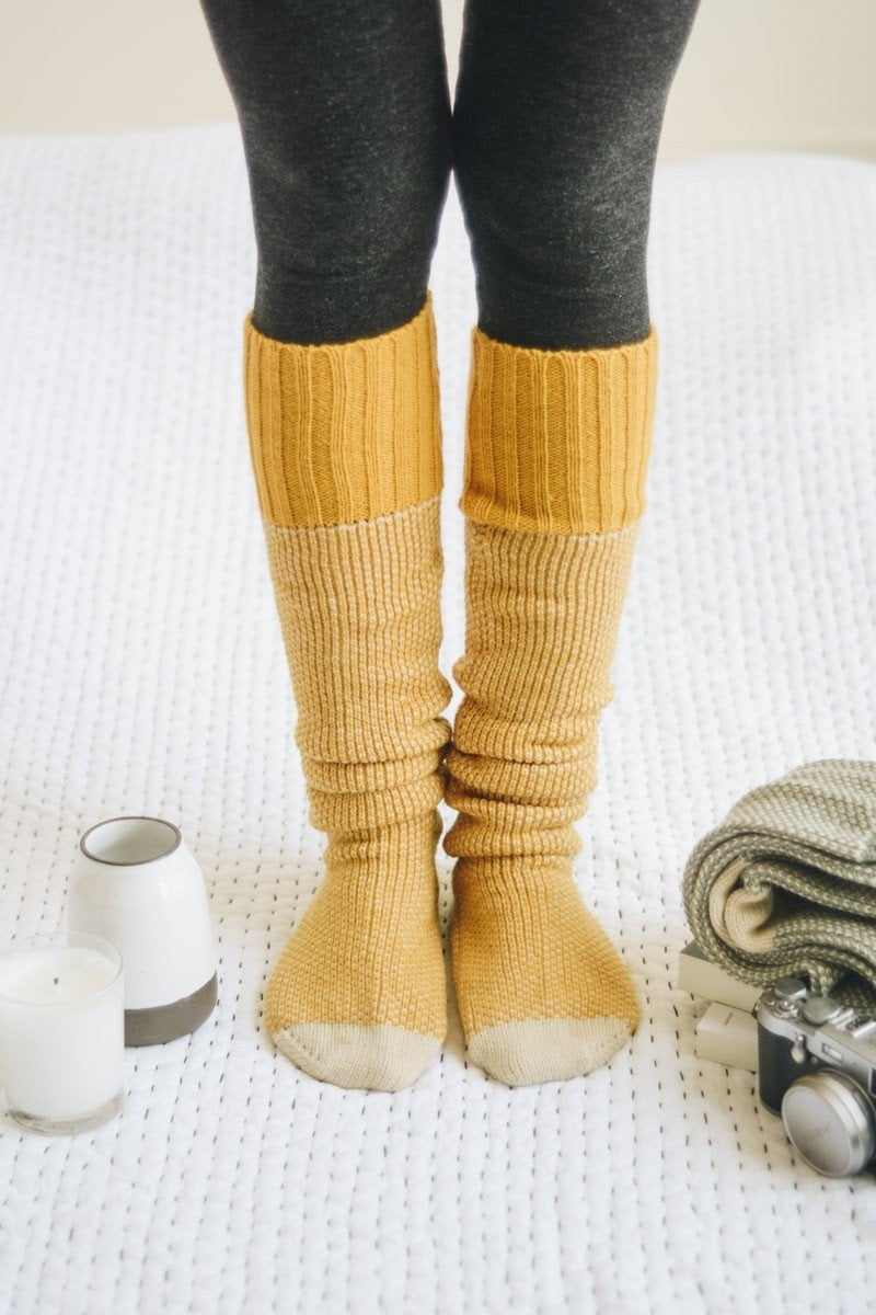 Cozy Ribbed Knit Lounge Socks - NeoKira Unlimited