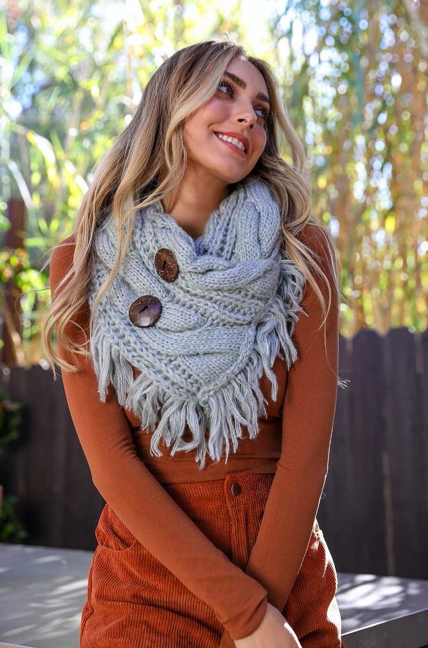 Cozy Shoulder Warmer Scarf Scarves Sage