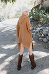 Cozy Soft Waffle Hooded Ruana Ponchos Leto Collection   