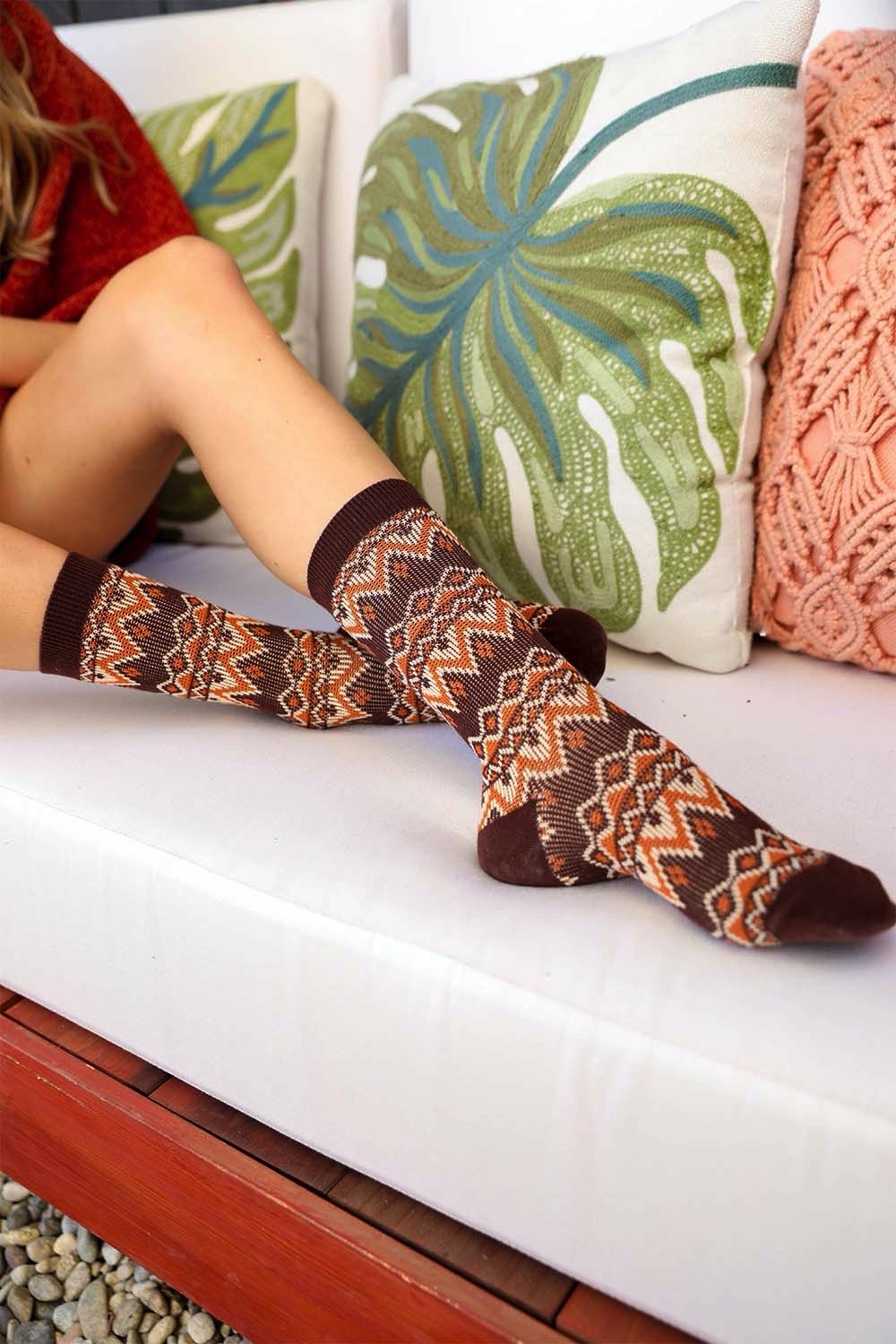 Cozy Tribal Pattern Socks - NeoKira Unlimited