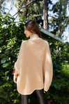 CozyCove Turtle Neck Poncho with Easy Sleeves Ponchos Leto Collection   