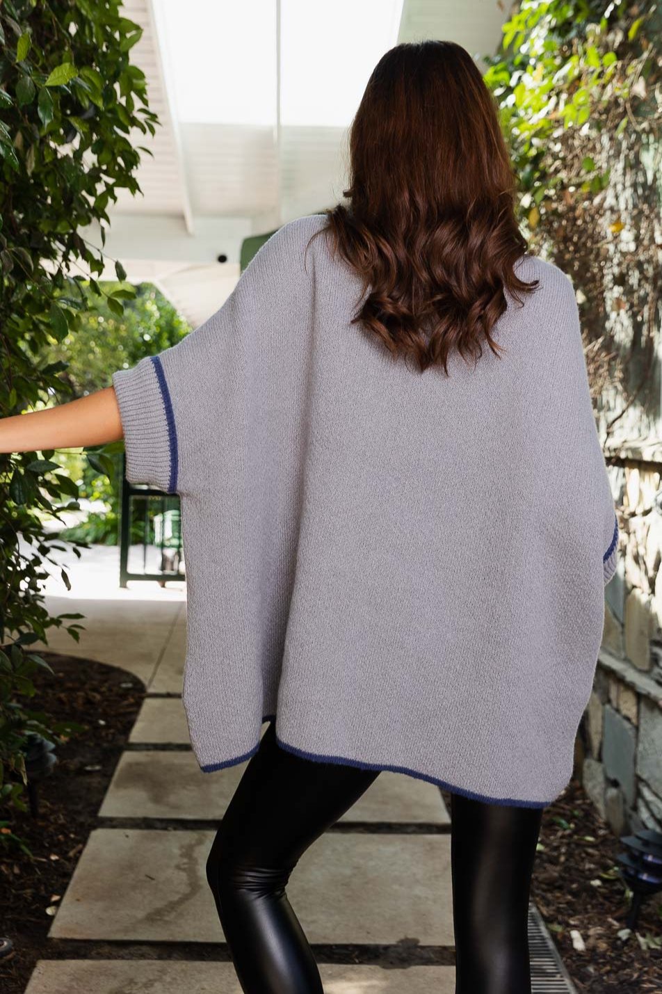 CozyCove Turtle Neck Poncho with Easy Sleeves - NeoKira Unlimited