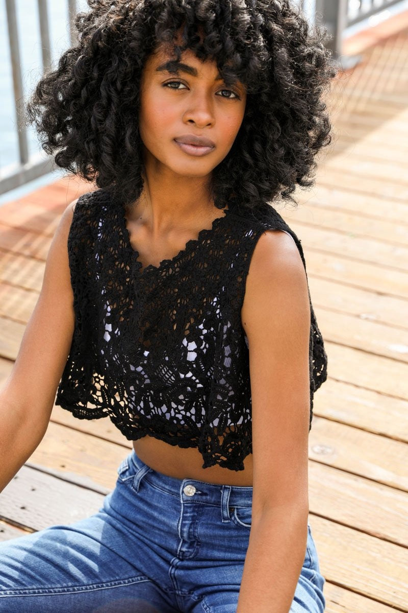 Crochet Layering Crop Top Top Leto Collection   