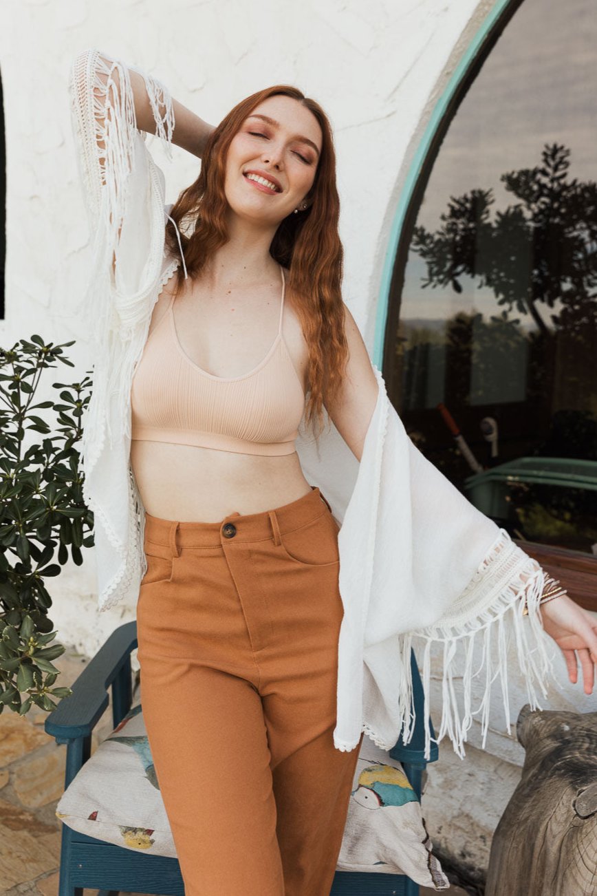 Crochet Medallion Tassel Kimono - NeoKira Unlimited