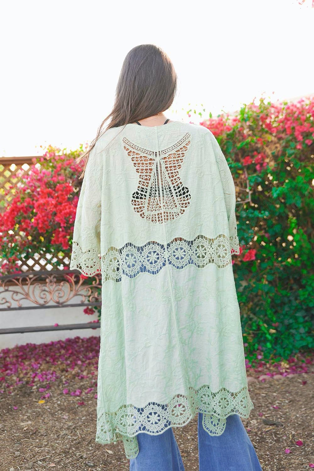 Crochet Open Patch Kimono - NeoKira Unlimited