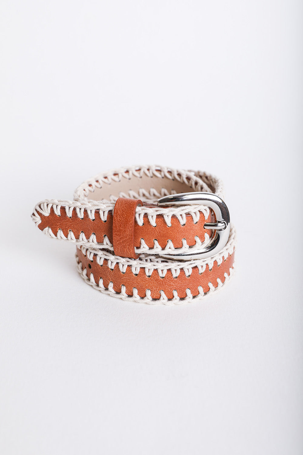 Crochet Vegan Leather Belt - NeoKira Unlimited