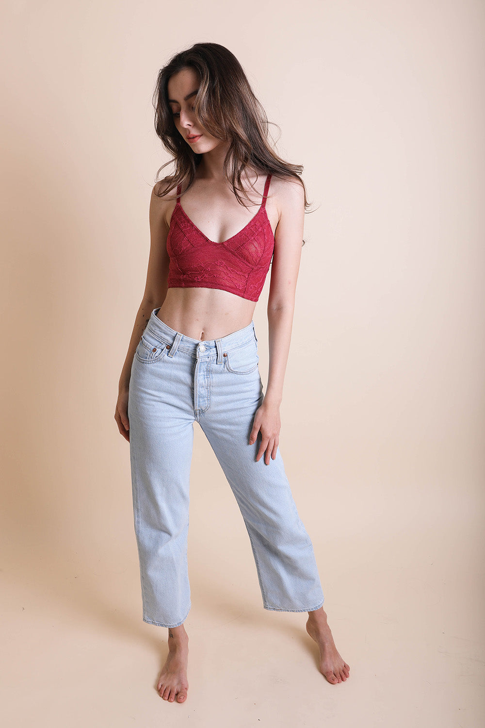 Cropped Lace Camisole - NeoKira Unlimited