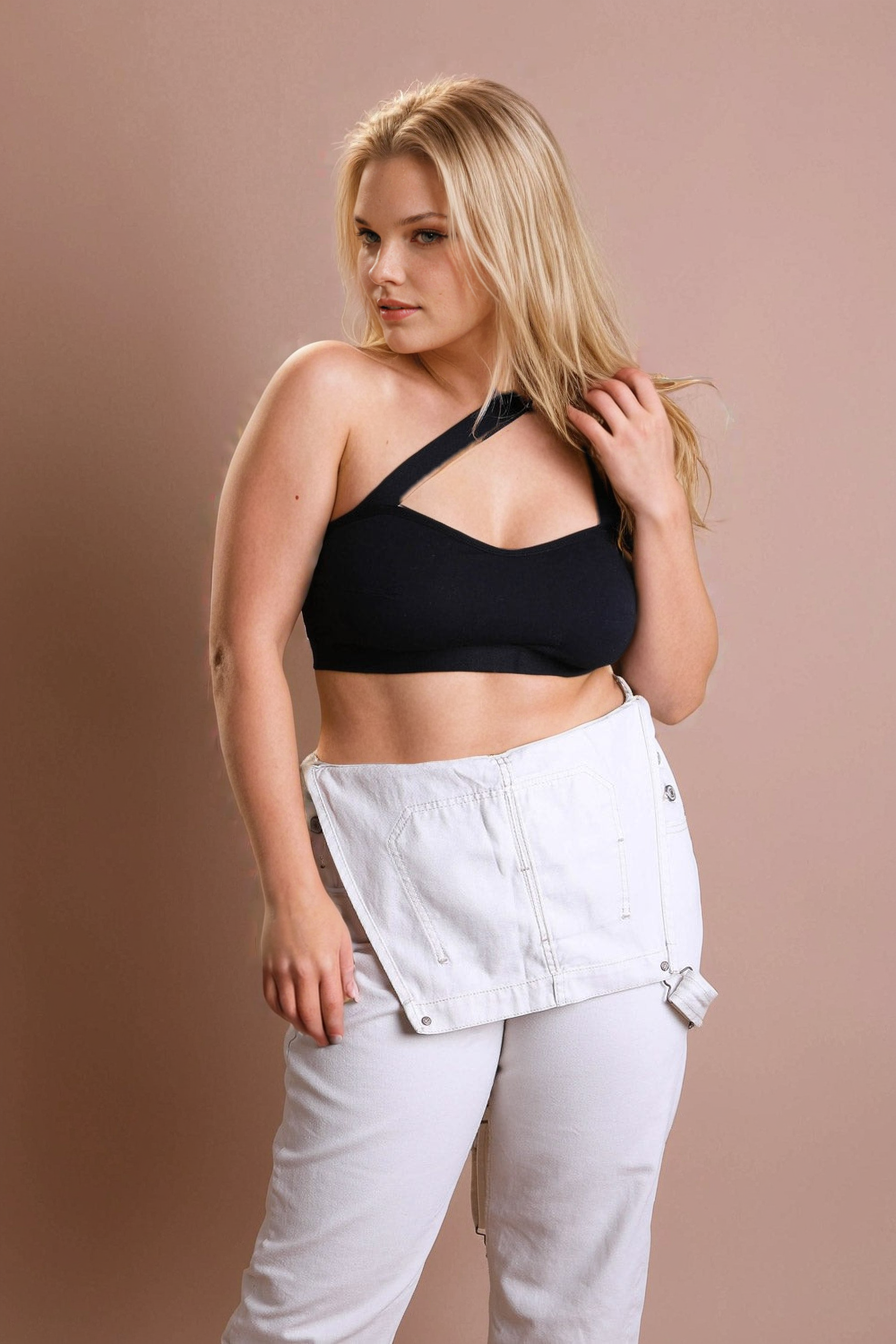 Cross Front Bralette Plus Size - NeoKira Unlimited