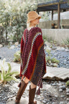 Cuddle Season Crochet Patterned Ruana Ponchos