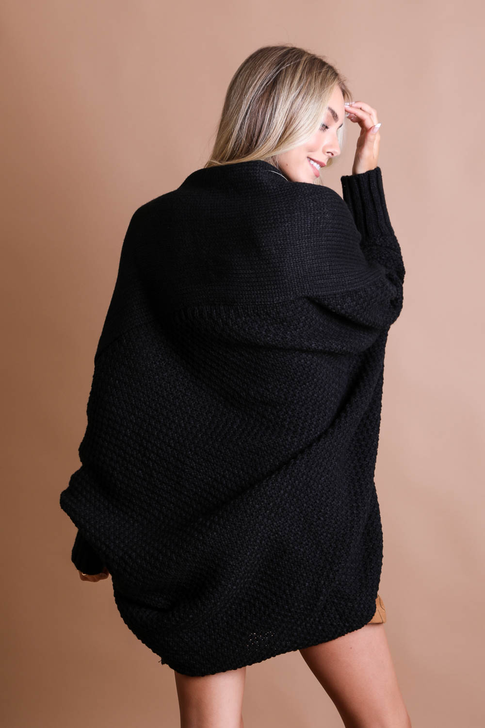 Cuddly Bat Sleeve Knit Cardigan - NeoKira Unlimited