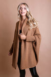 Cuddly Bat Sleeve Knit Cardigan Ponchos