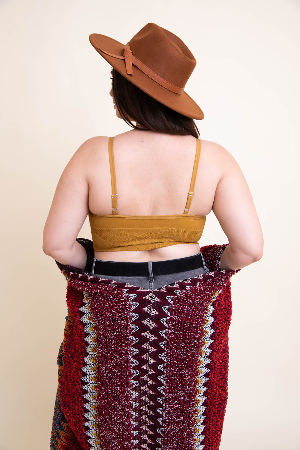 Curvy Seamless Padded Textured Brami Plus - NeoKira Unlimited