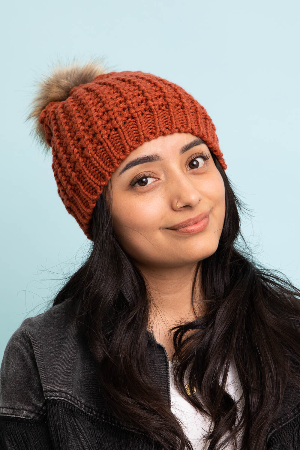 Cute Textured Pom Beanie Beanies Leto Collection   