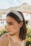 Cutesy Gingham Woven Knot Headband Headbands Leto Collection Sage  