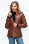 How Dare U Pocketed Zip Up Puffer Jacket with Removable Hood - NeoKira Unlimited