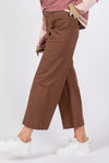 SAGE + FIG Wide Leg Cropped Pants Pants Trendsi   