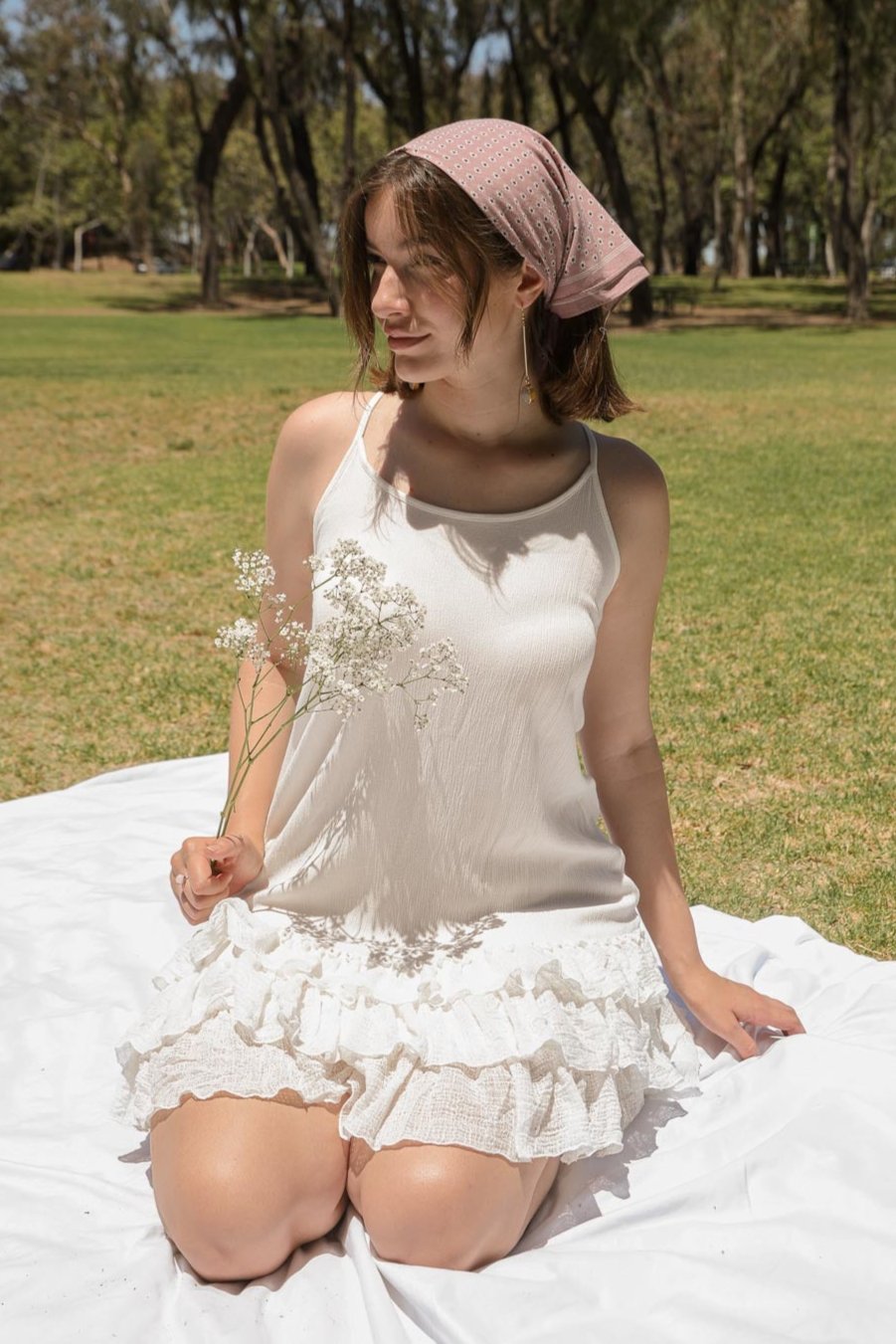 Daisy Flower Field Bandana - NeoKira Unlimited