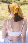 Daisy Flower Field Bandana Bandanas Mustard