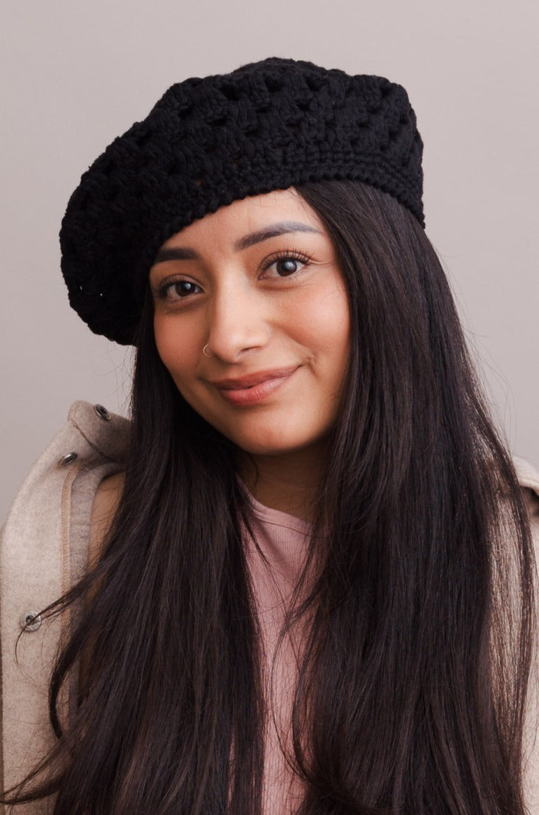 Darling Crochet 100% Cotton Knitted Beret - NeoKira Unlimited