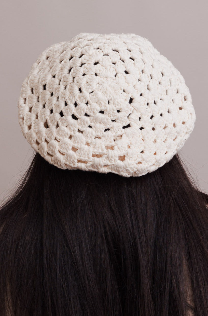 Darling Crochet 100% Cotton Knitted Beret - NeoKira Unlimited