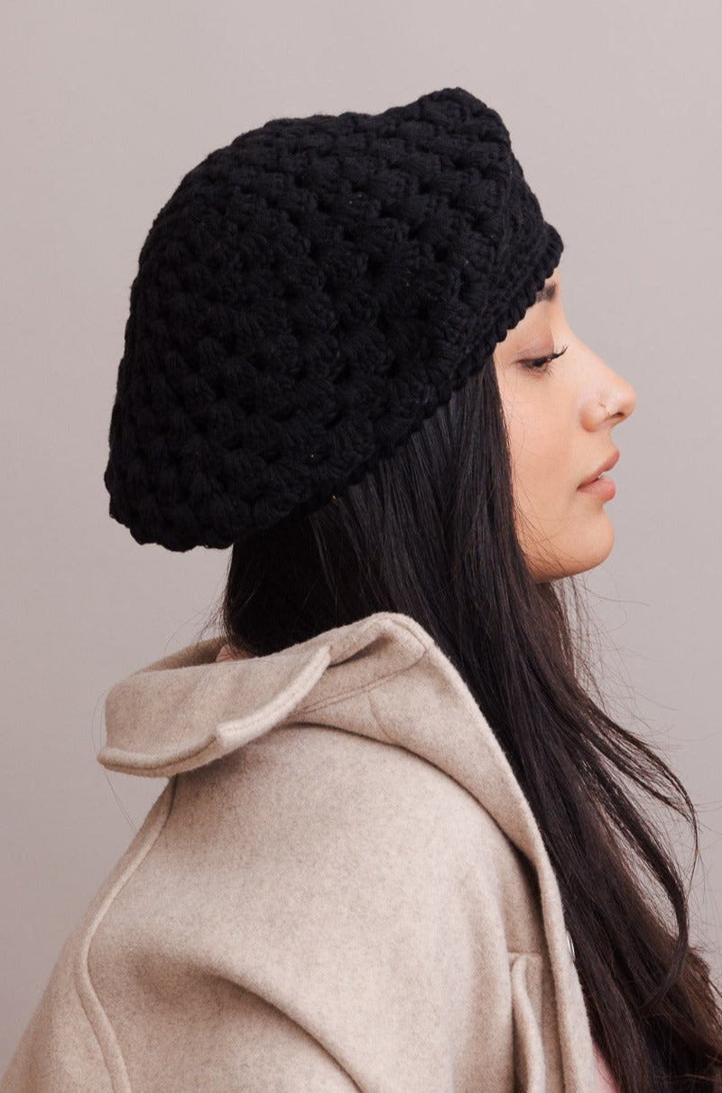 Darling Crochet 100% Cotton Knitted Beret - NeoKira Unlimited