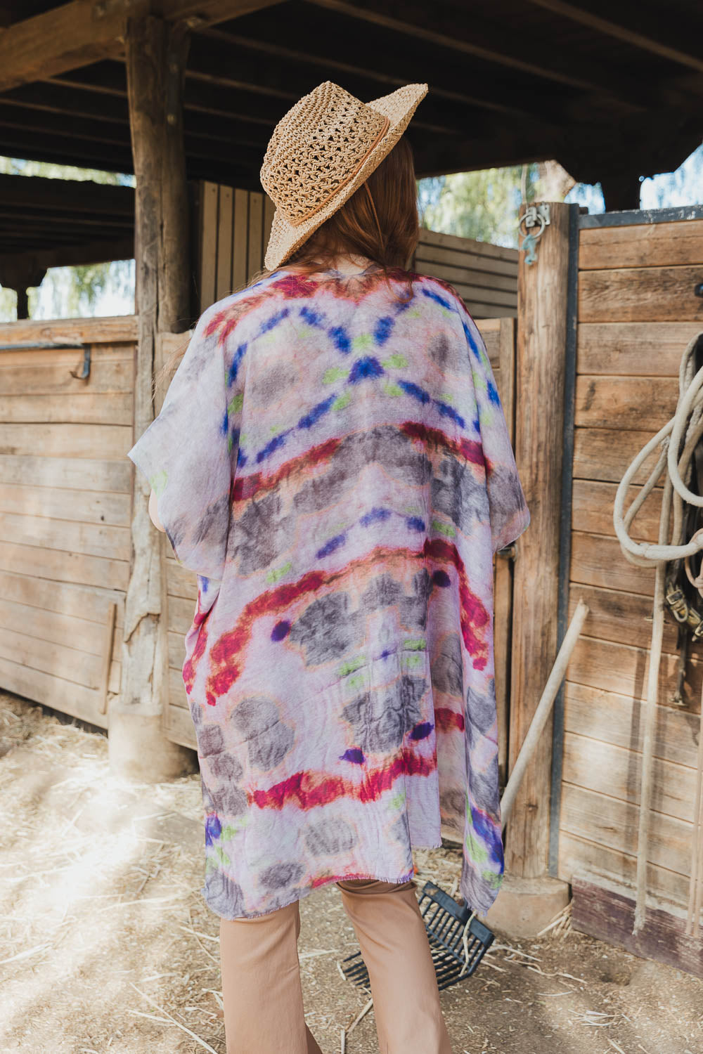 Daydream Tie Dye Cover Up Kimono Leto Collection   