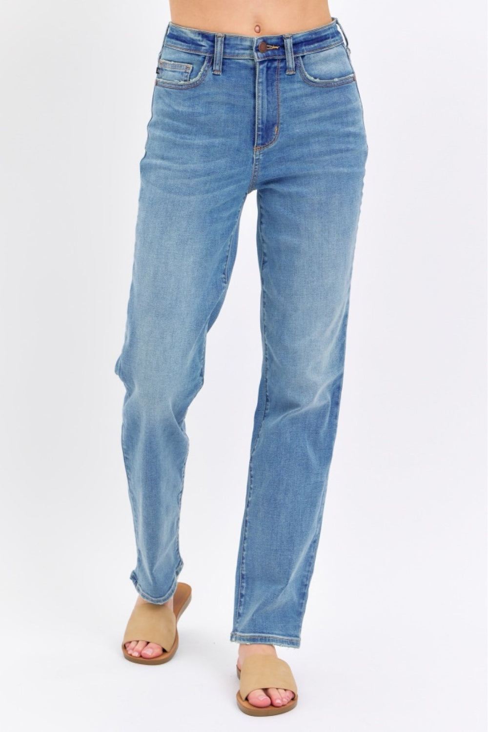Judy Blue Full Size High Waist Straight Jeans - NeoKira Unlimited