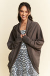 Davi & Dani Dolman Long Sleeve Open Front Jacket - NeoKira Unlimited