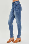 RISEN Full Size Mid Rise Ankle Skinny Jeans Jeans Trendsi   