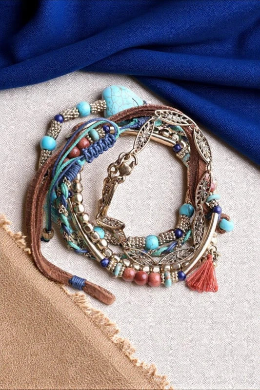 Beaded Suede Bracelet - NeoKira Unlimited