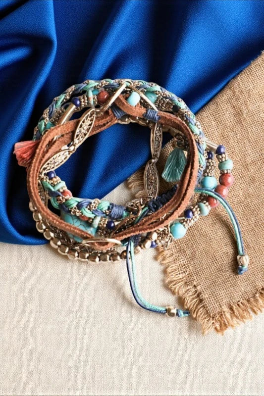 Beaded Suede Bracelet - NeoKira Unlimited