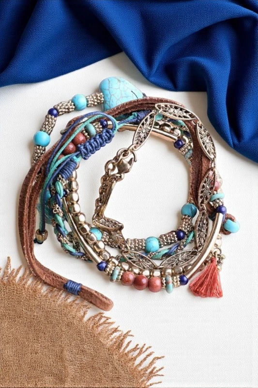 Beaded Suede Bracelet - NeoKira Unlimited