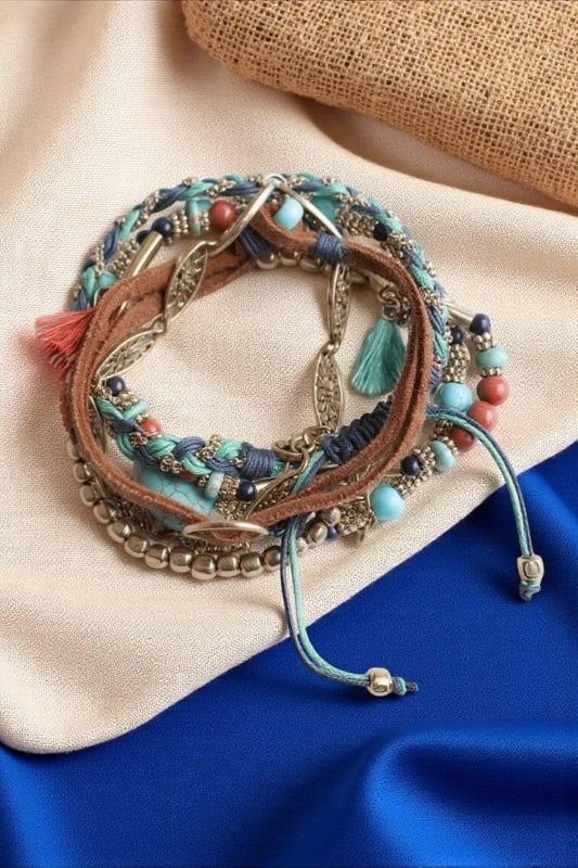 Beaded Suede Bracelet - NeoKira Unlimited