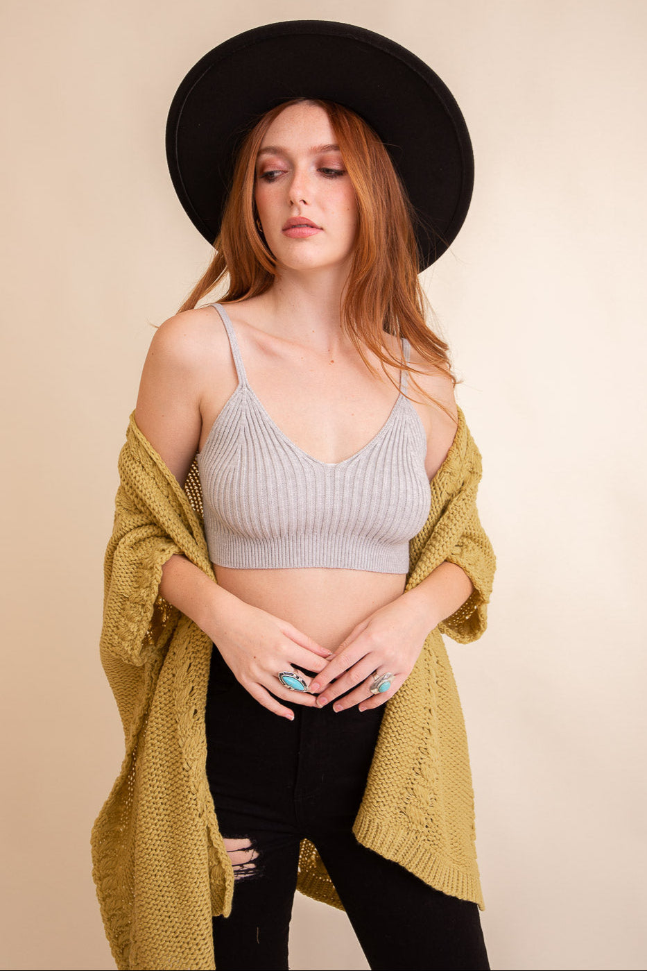 Dreamy Ribbed Knit Lounge Brami - NeoKira Unlimited