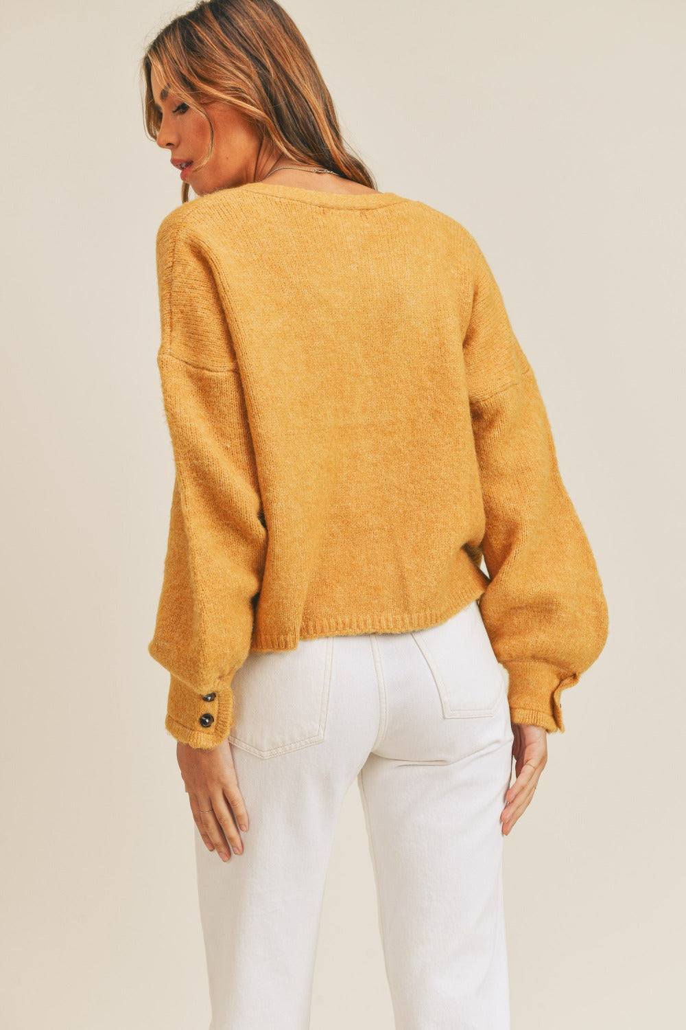 MABLE Long Sleeve Button Down Sweater Cardigan - NeoKira Unlimited