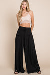 Jade By Jane Ruched Waist Wide Legs Resort Style Pants Pants Jade By Jane   