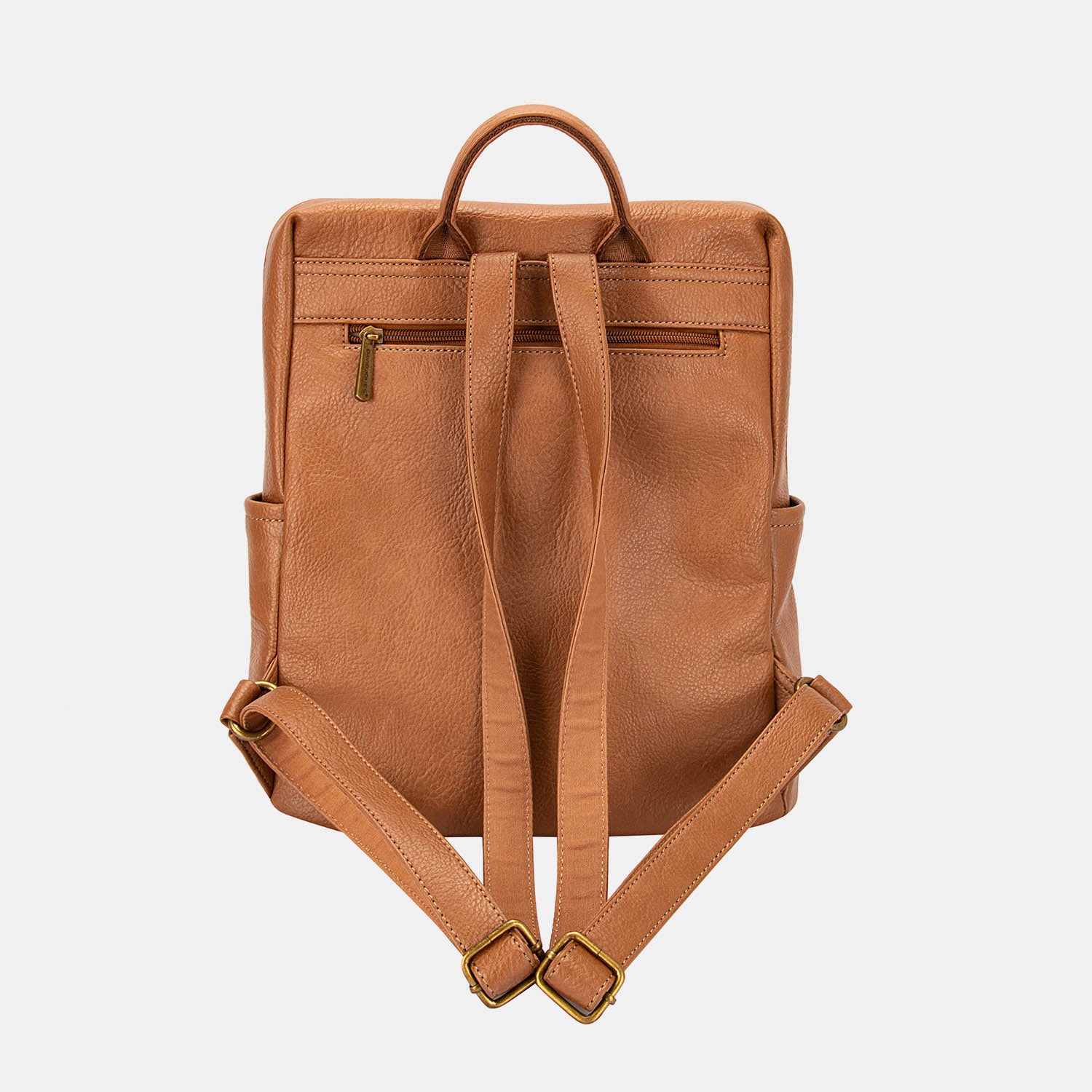 David Jones PU Leather Backpack Bag Backpack Trendsi   