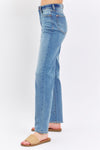 Judy Blue Full Size High Waist Straight Jeans Jeans Trendsi   