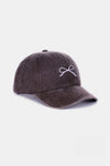 Zenana Bow Embroidered Washed Cotton Caps Caps Trendsi   