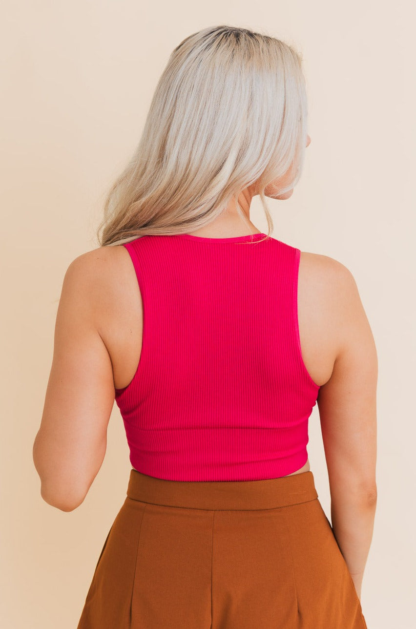 Eco Chic Ribbed Harmony Crop Top - NeoKira Unlimited