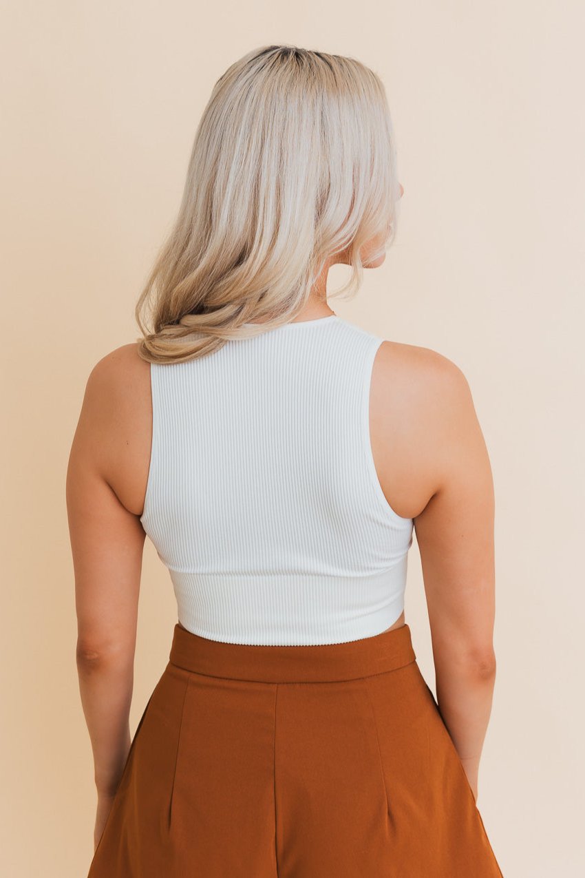 Eco Chic Ribbed Harmony Crop Top - NeoKira Unlimited
