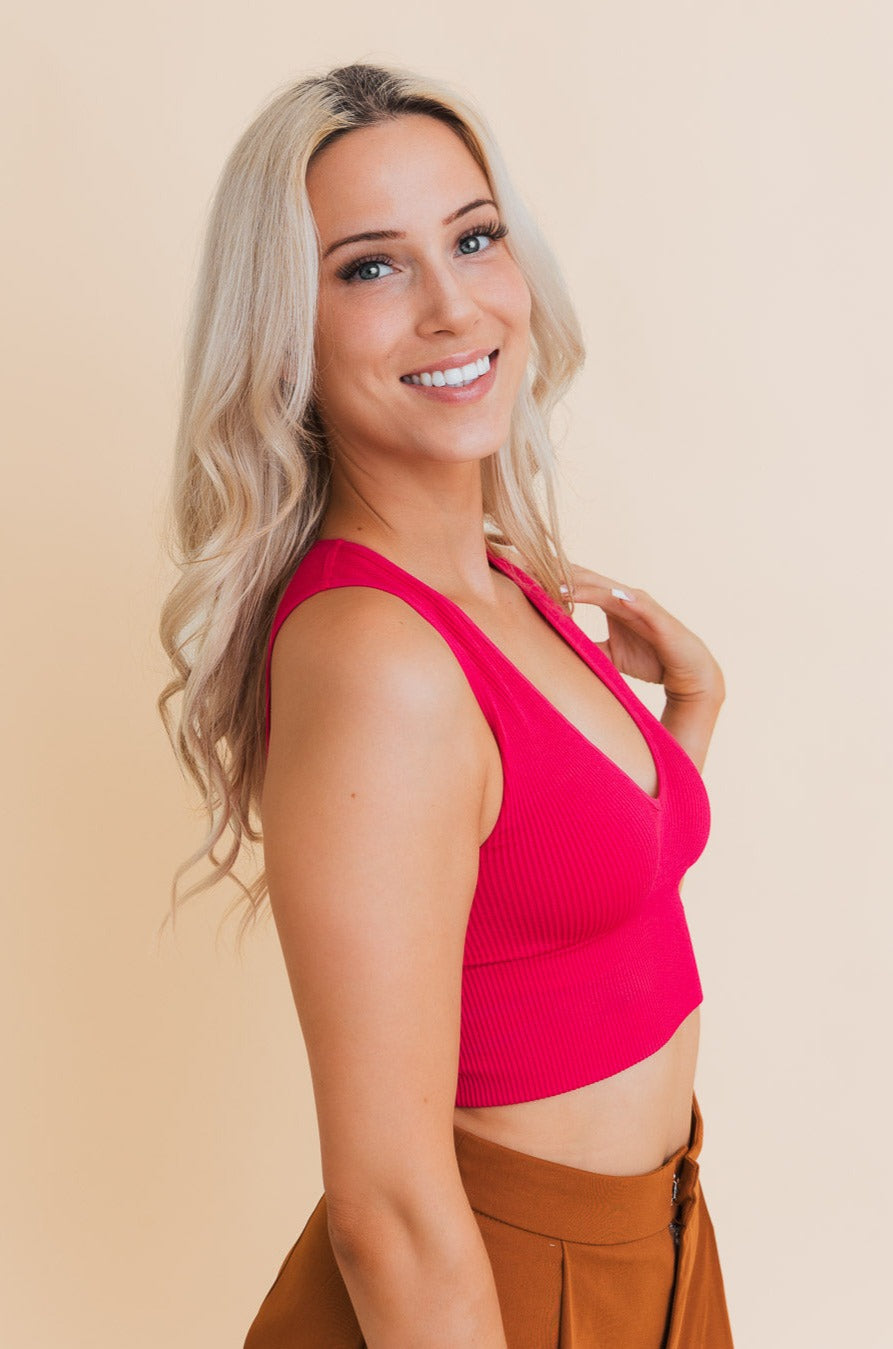 Eco Chic Ribbed Harmony Crop Top - NeoKira Unlimited