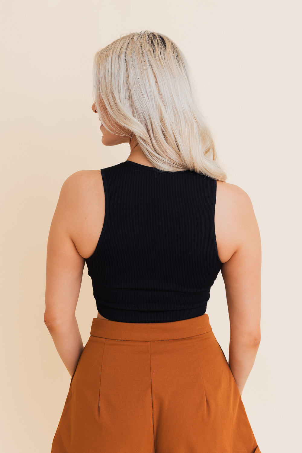 Eco Chic Ribbed Harmony Crop Top - NeoKira Unlimited