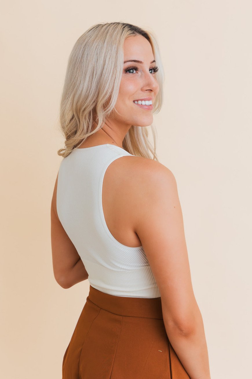Eco Chic Ribbed Harmony Crop Top - NeoKira Unlimited