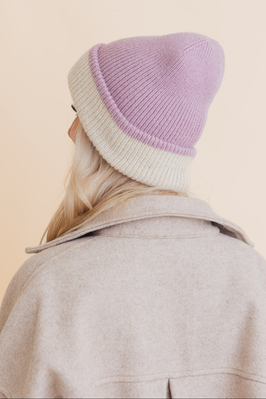 Essential Harmony Two-Tone Knit Beanie - NeoKira Unlimited