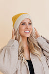 Essential Harmony Two-Tone Knit Beanie Beanies Leto Collection   