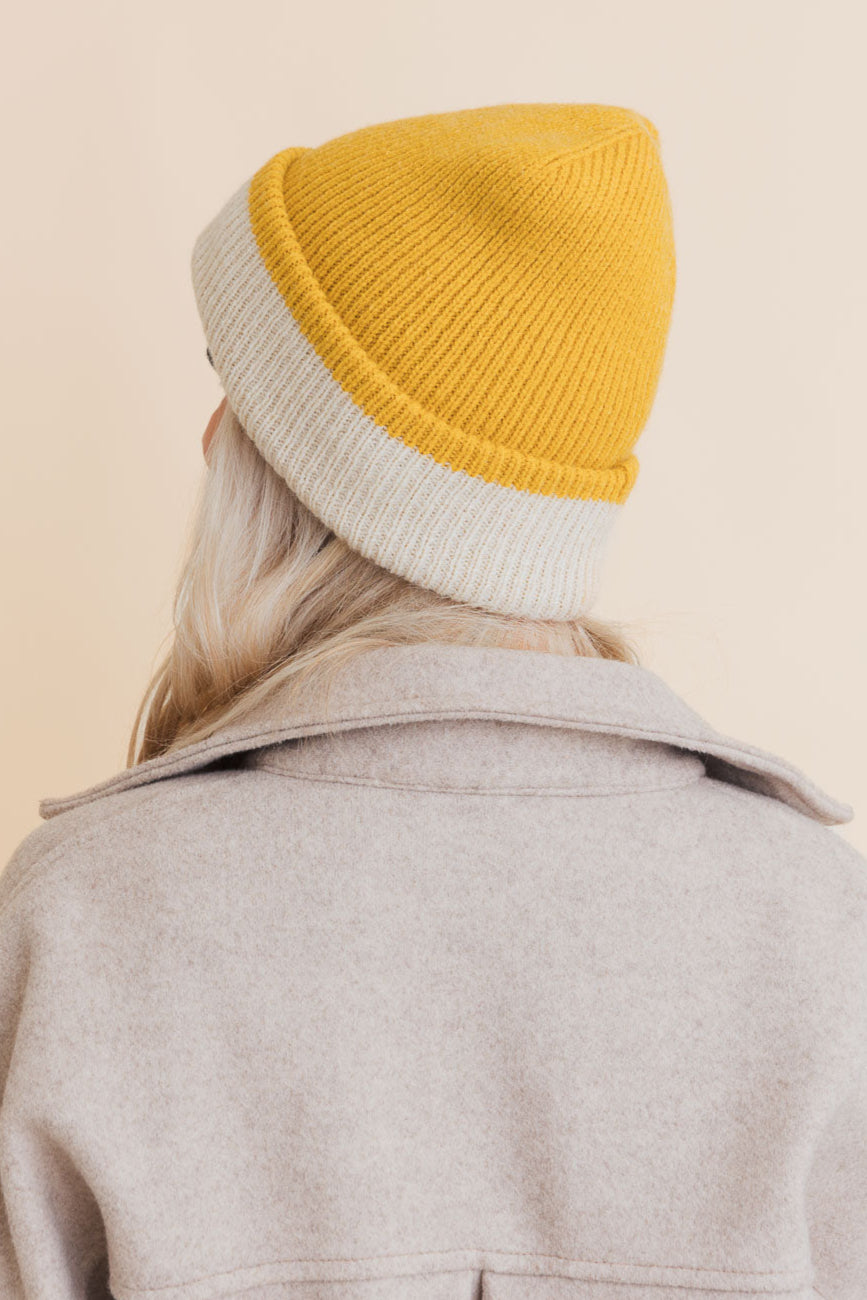 Essential Harmony Two-Tone Knit Beanie - NeoKira Unlimited