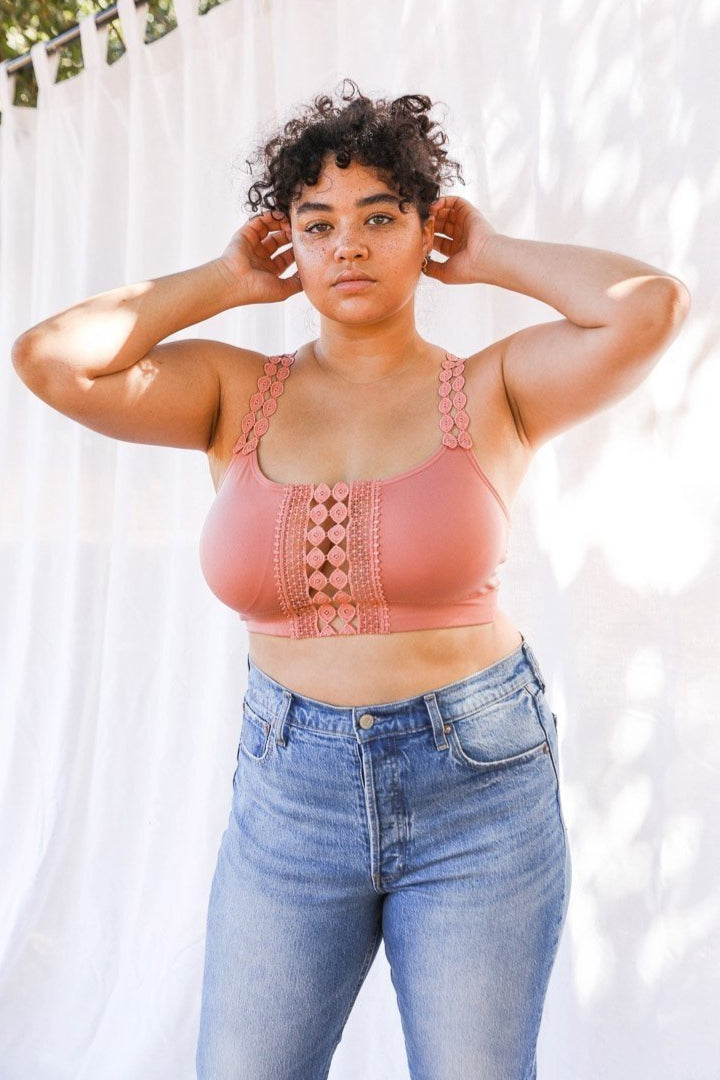 Eye Lace Applique Bralette - NeoKira Unlimited