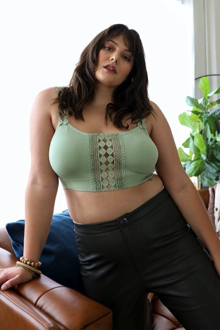 Eye Lace Applique Bralette - NeoKira Unlimited