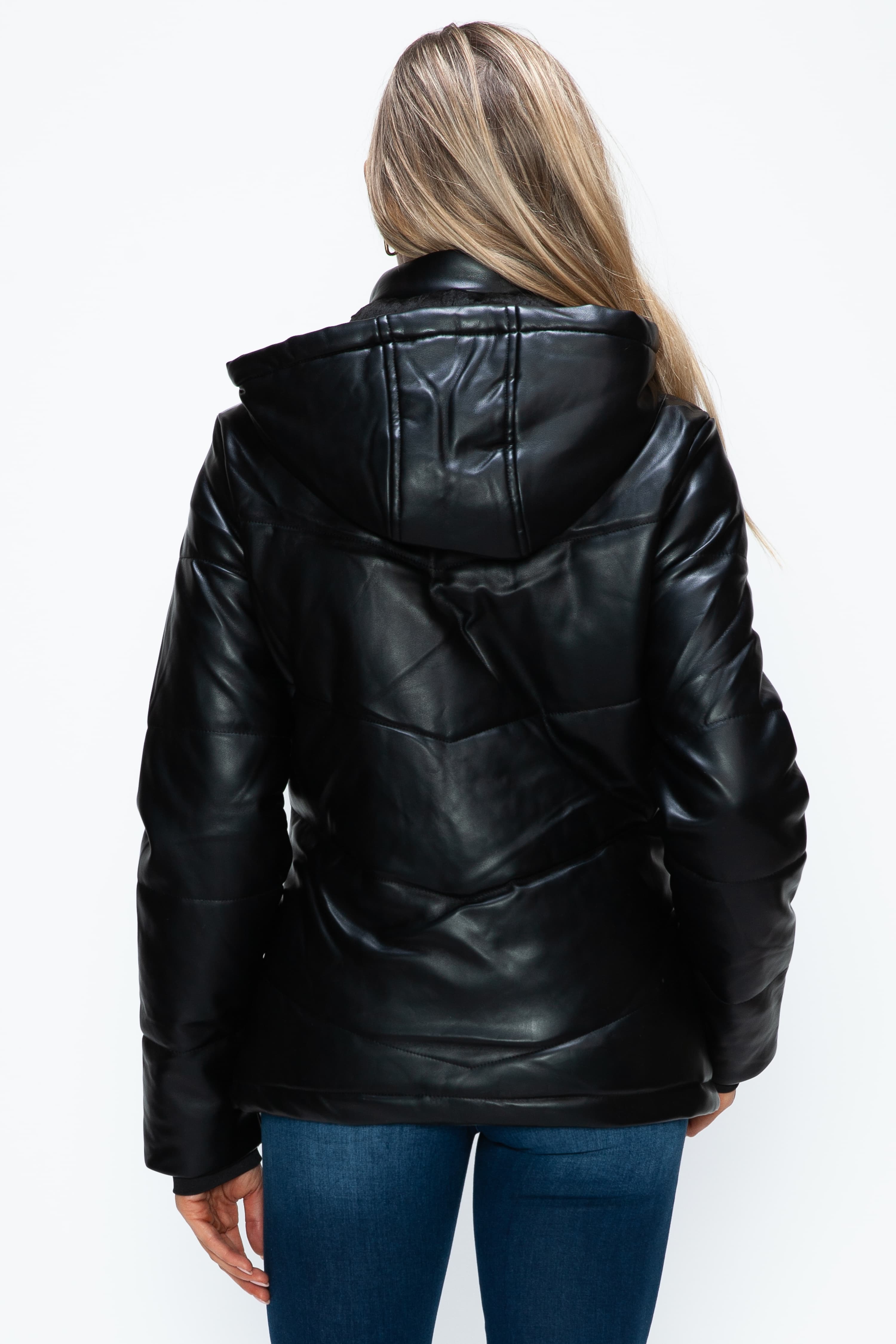 How Dare U Pocketed Zip Up Puffer Jacket with Removable Hood - NeoKira Unlimited